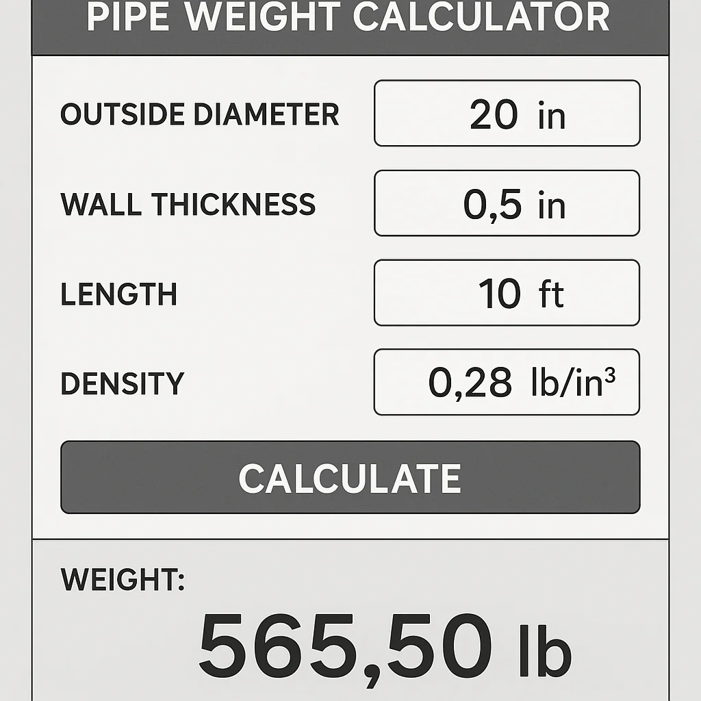 Calculating Alloy 20 Pipe Weight Easily 3